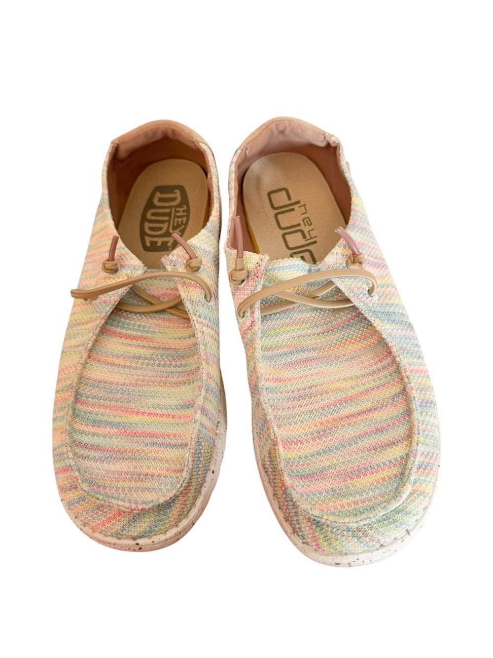 Hey Dude Women’s — Pastel Multi-Stripe Knit